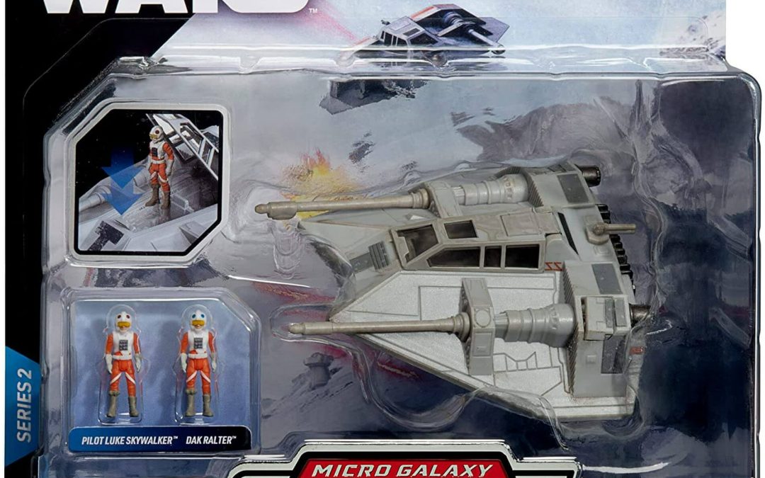 New The Empire Strikes Back Micro Galaxy Squadron Luke Skywalker’s Snowspeeder Vehicle Set available!