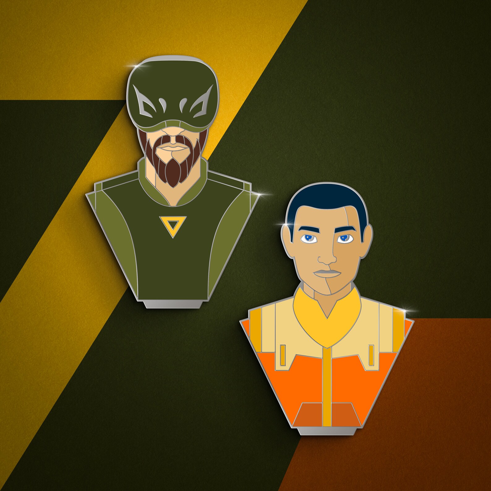 SWR Kanan Jarrus (Caleb Dume) Specter One Bust Enamel Pin 4