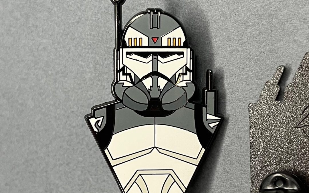 New Star Wars The Clone Wars Commander Wolffe Bust Enamel Pin available now!