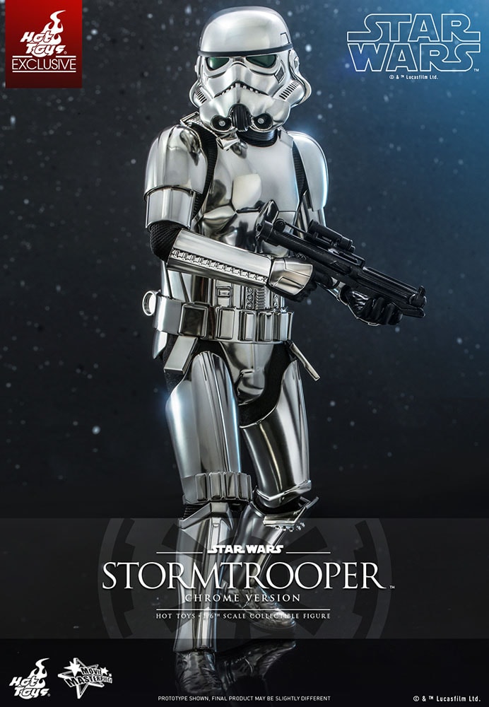 SW Chrome Imperial Stormtrooper Sixth Scale Figure 1