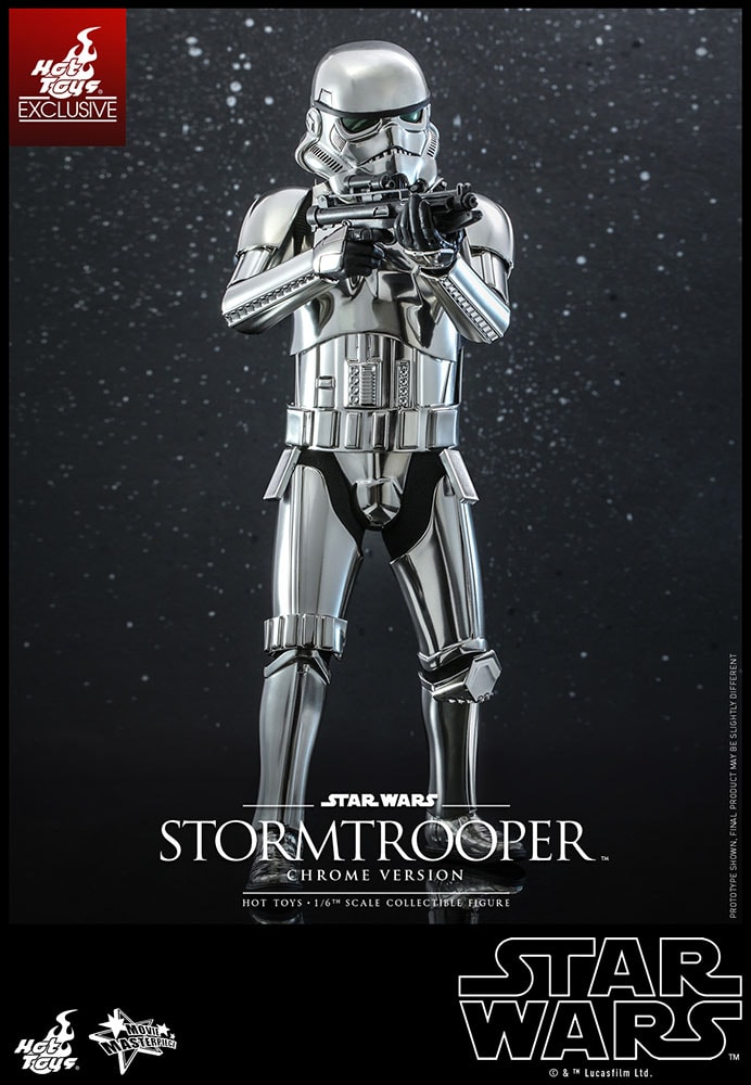 SW Chrome Imperial Stormtrooper Sixth Scale Figure 2