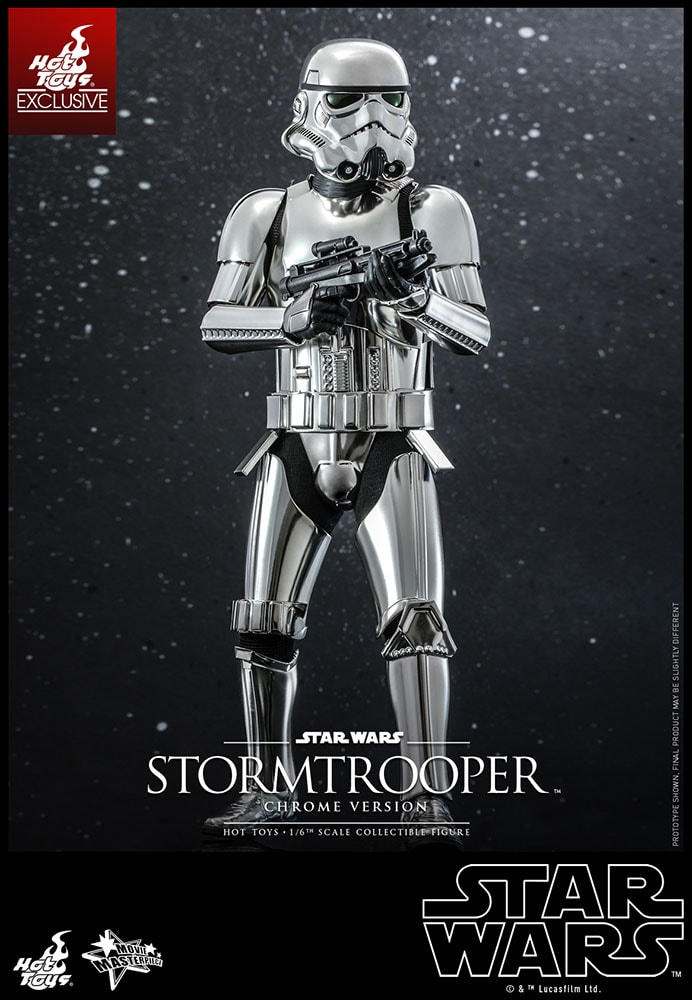 SW Chrome Imperial Stormtrooper Sixth Scale Figure 3