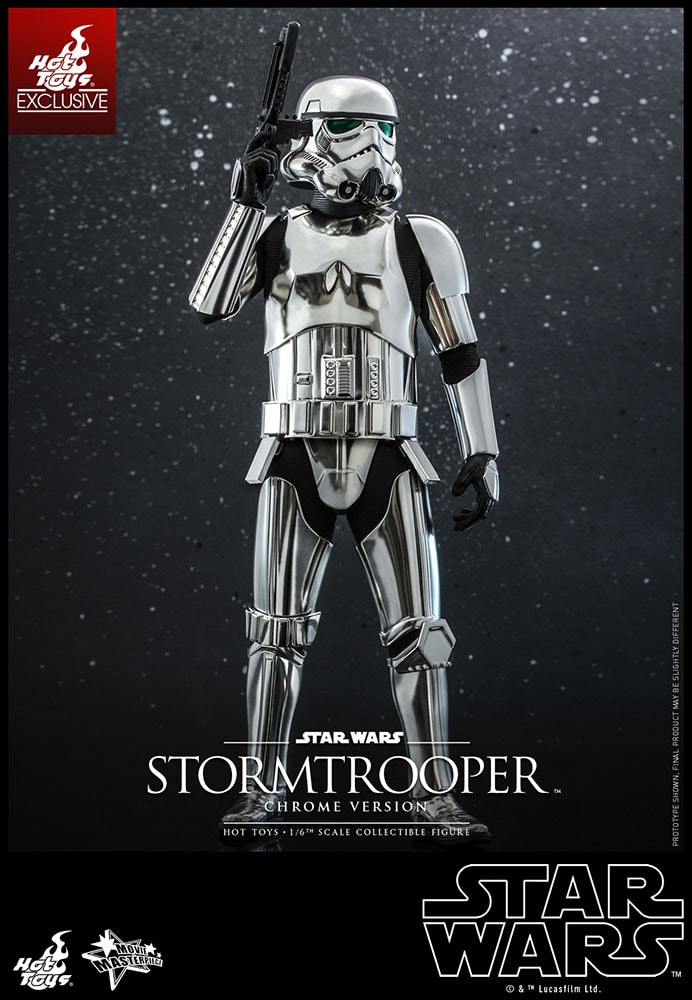 SW Chrome Imperial Stormtrooper Sixth Scale Figure 4