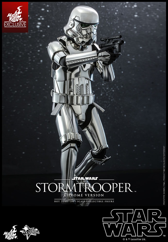 SW Chrome Imperial Stormtrooper Sixth Scale Figure 5