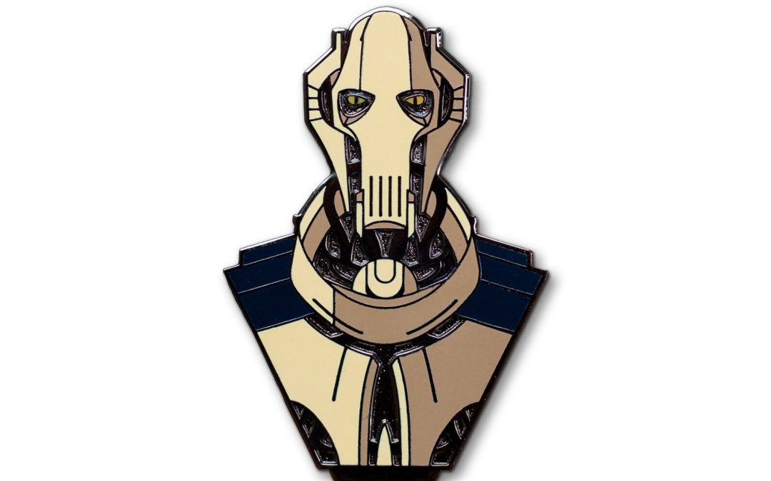 New Star Wars General Grievous Bust Enamel Pin available now!