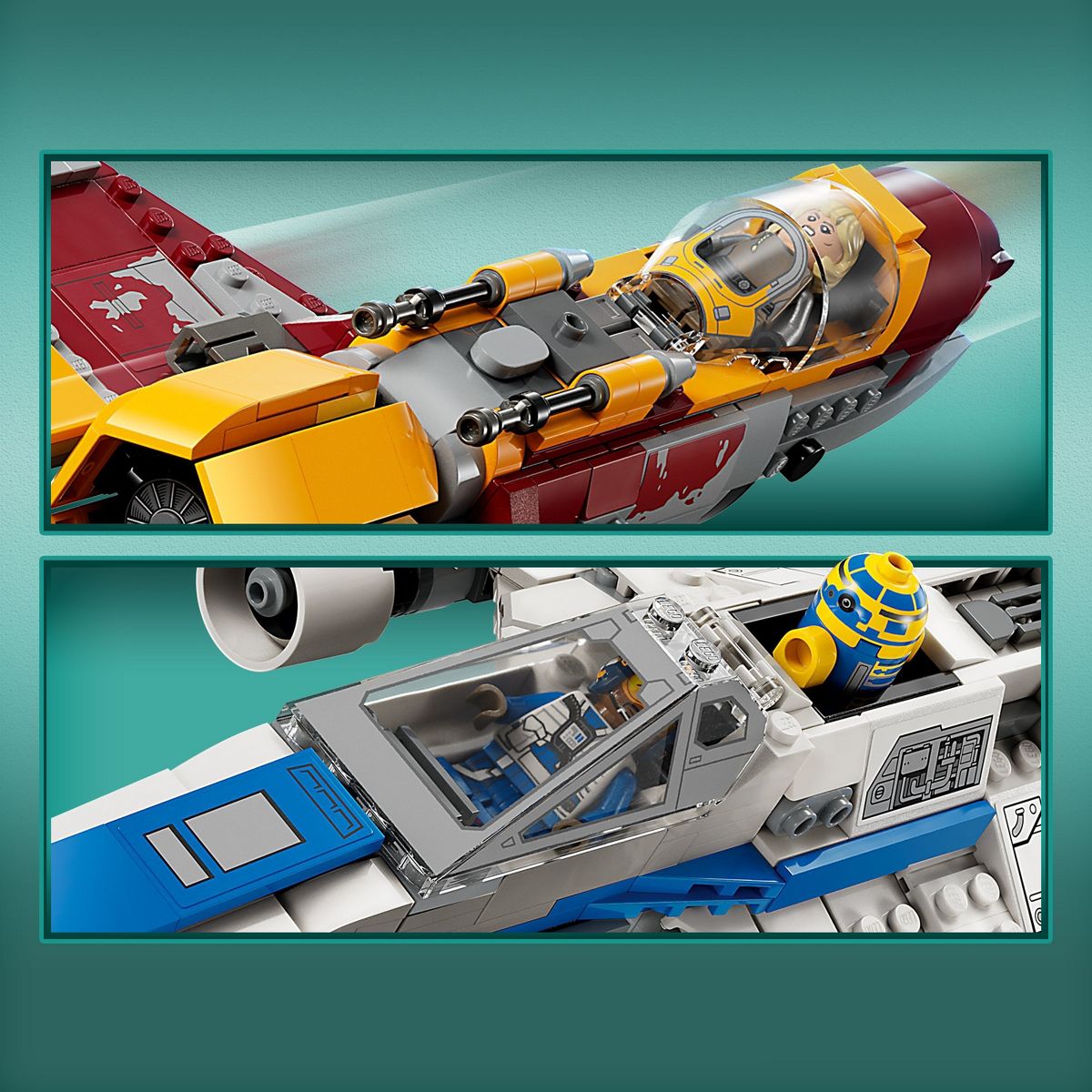 SWA New Republic E-Wing vs. Shin Hati’s Starfighter Lego Set 3