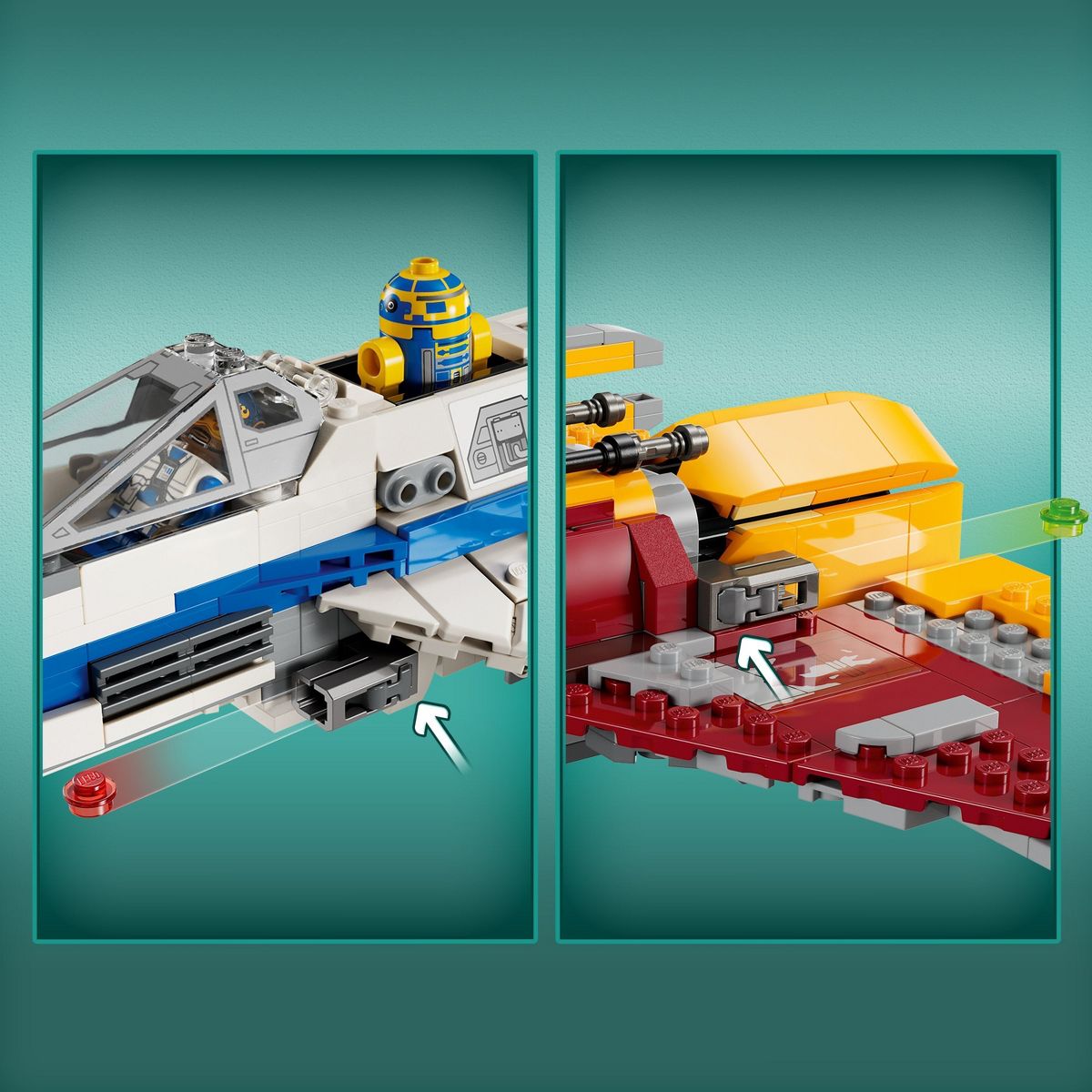 SWA New Republic E-Wing vs. Shin Hati’s Starfighter Lego Set 4