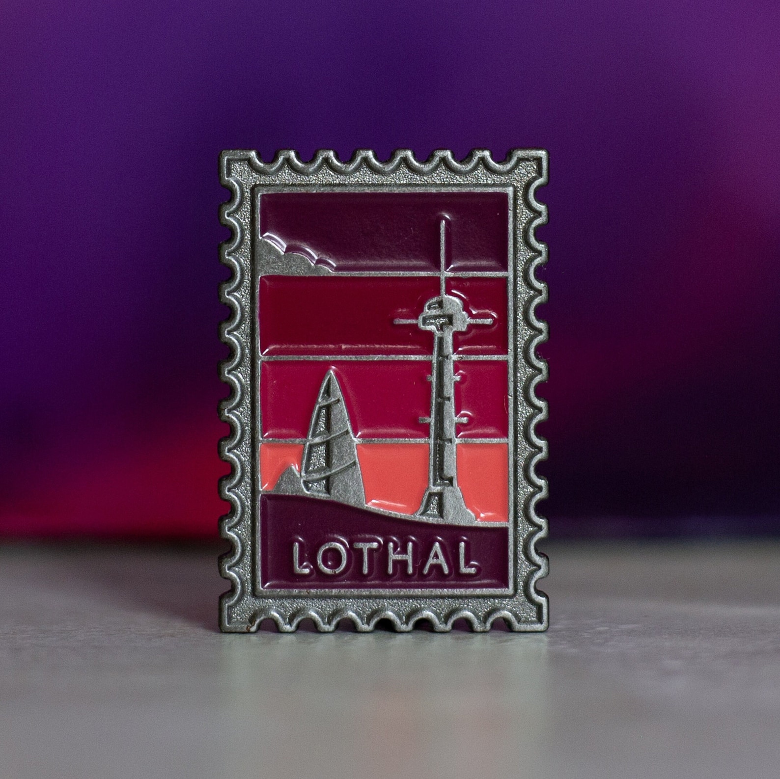 SWR Lothal Soft Enamel Postage Stamp Galaxy Pin 1