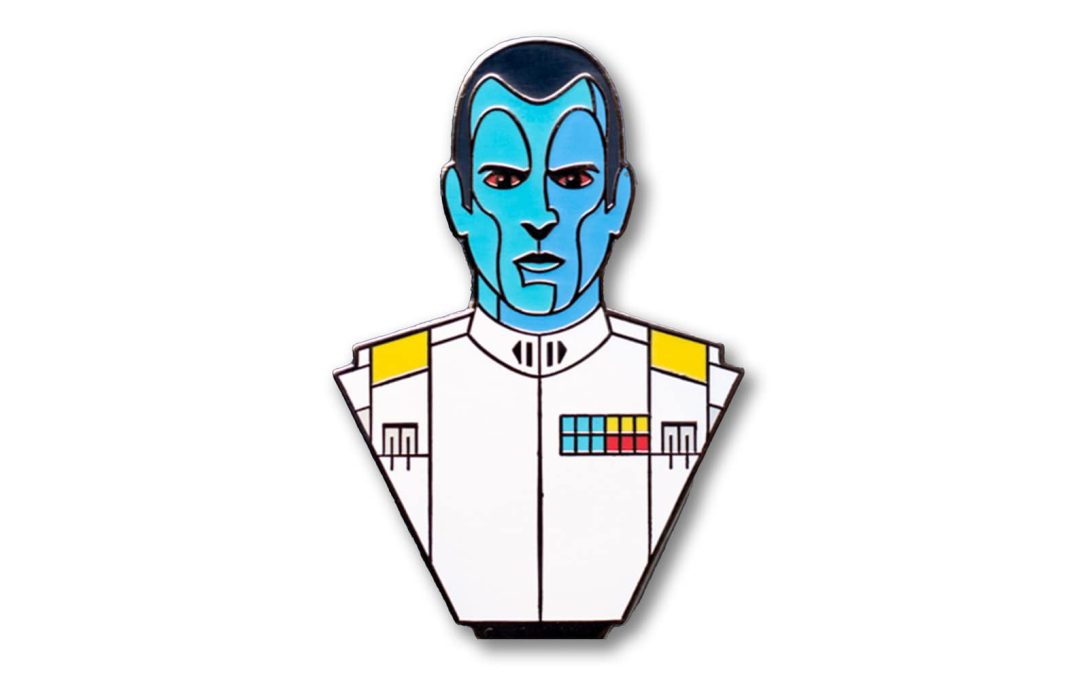 New Star Wars Rebels Grand Admiral Thrawn Bust Enamel Pin available now!