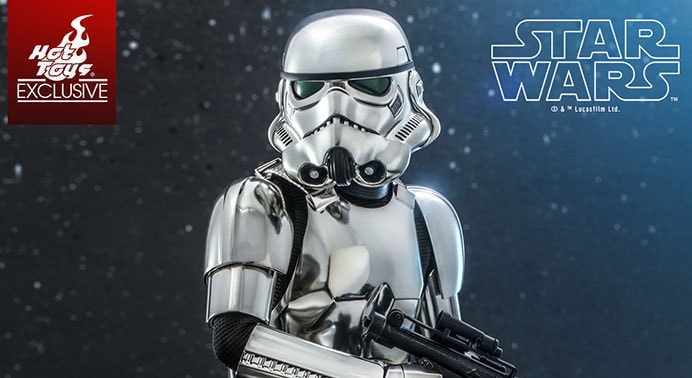 New Star Wars Chrome Imperial Stormtrooper Sixth Scale Figure available now!