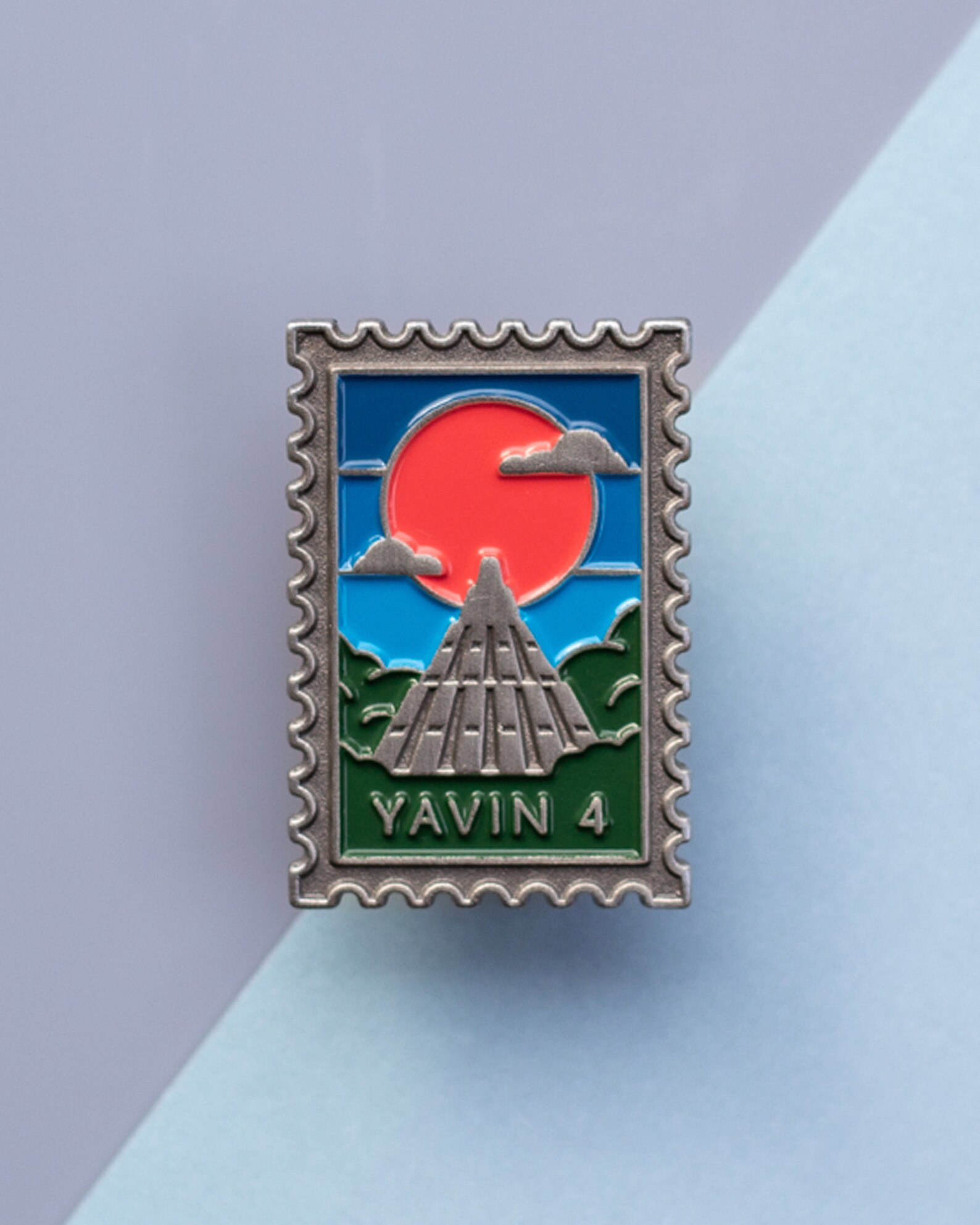 SW Yavin 4 Soft Enamel Galaxy Stamp Pin 1