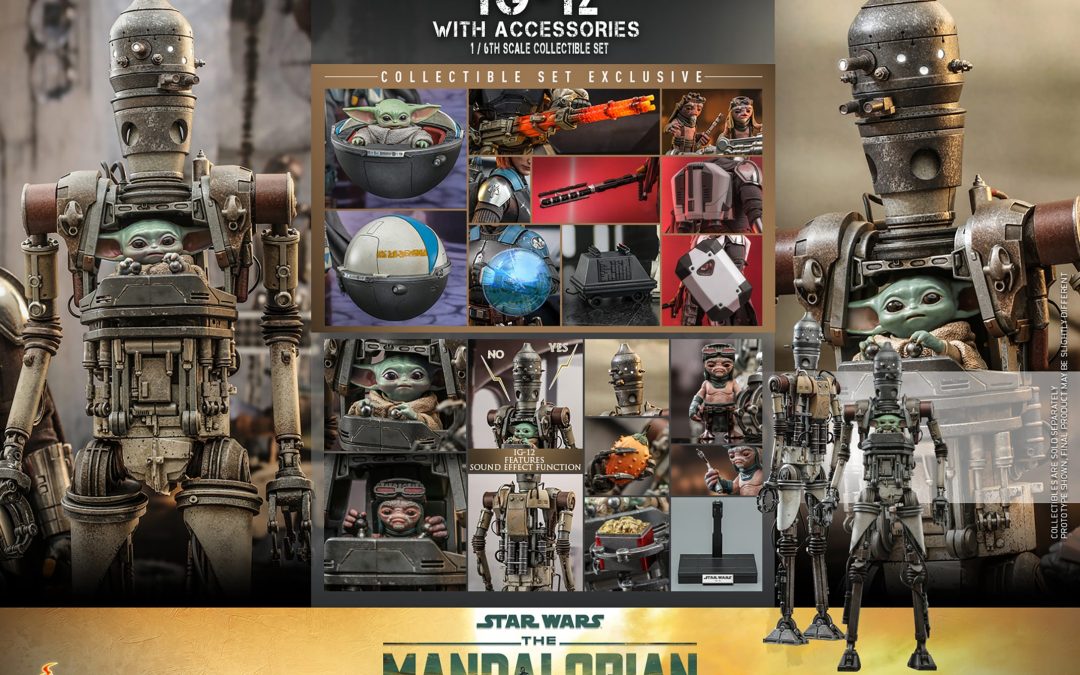 New The Mandalorian IG-12 With Accessories Sixth Scale Figure Set available for pre-order!