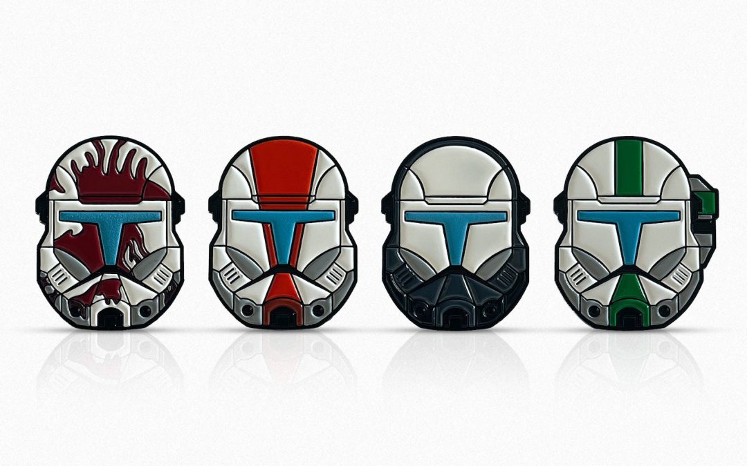 New Star Wars The Clone Wars Delta Squad Soft Enamel Glow in the Dark Pin Pack available now!