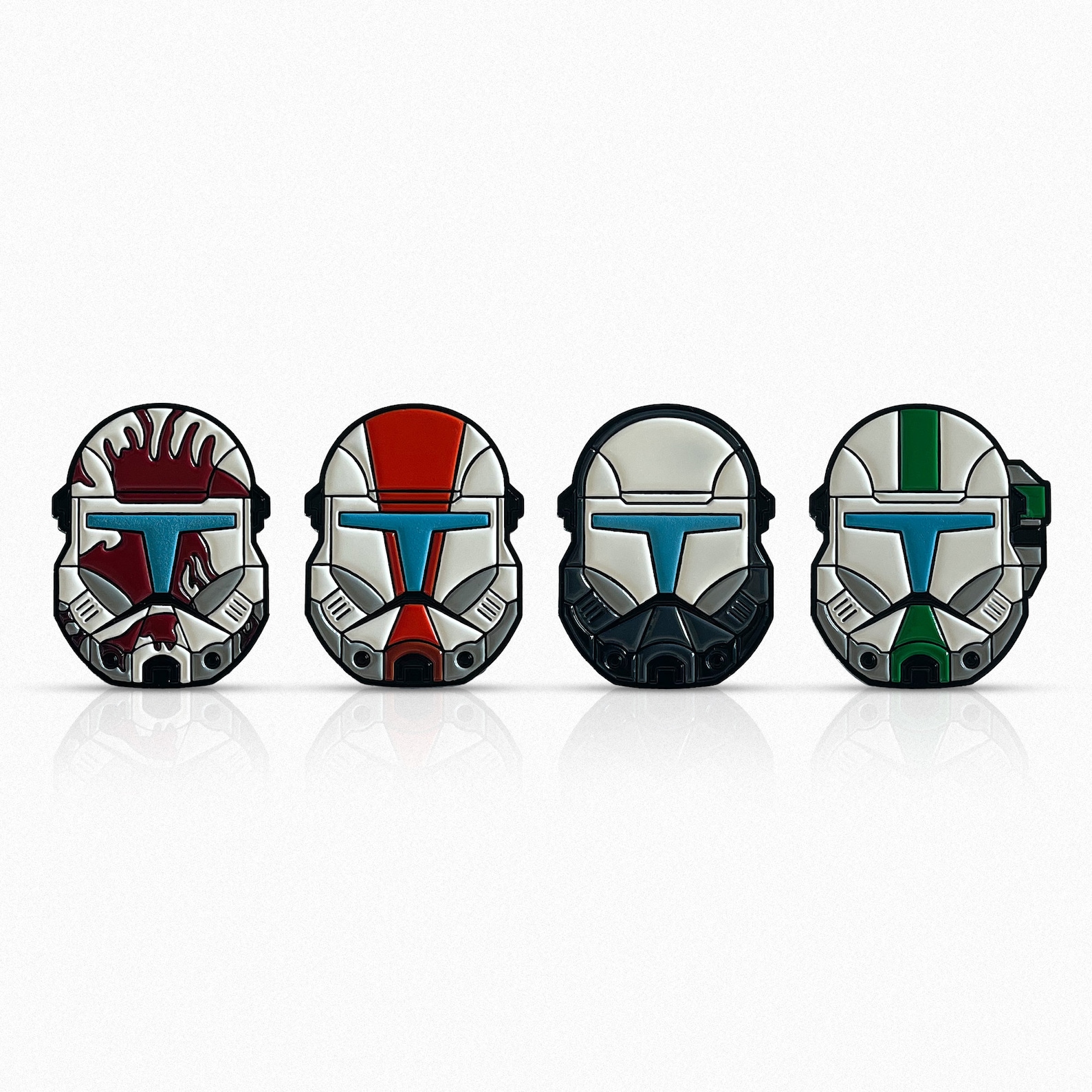 SWTCW Delta Squad Soft Enamel Glow in the Dark Pin Pack 2