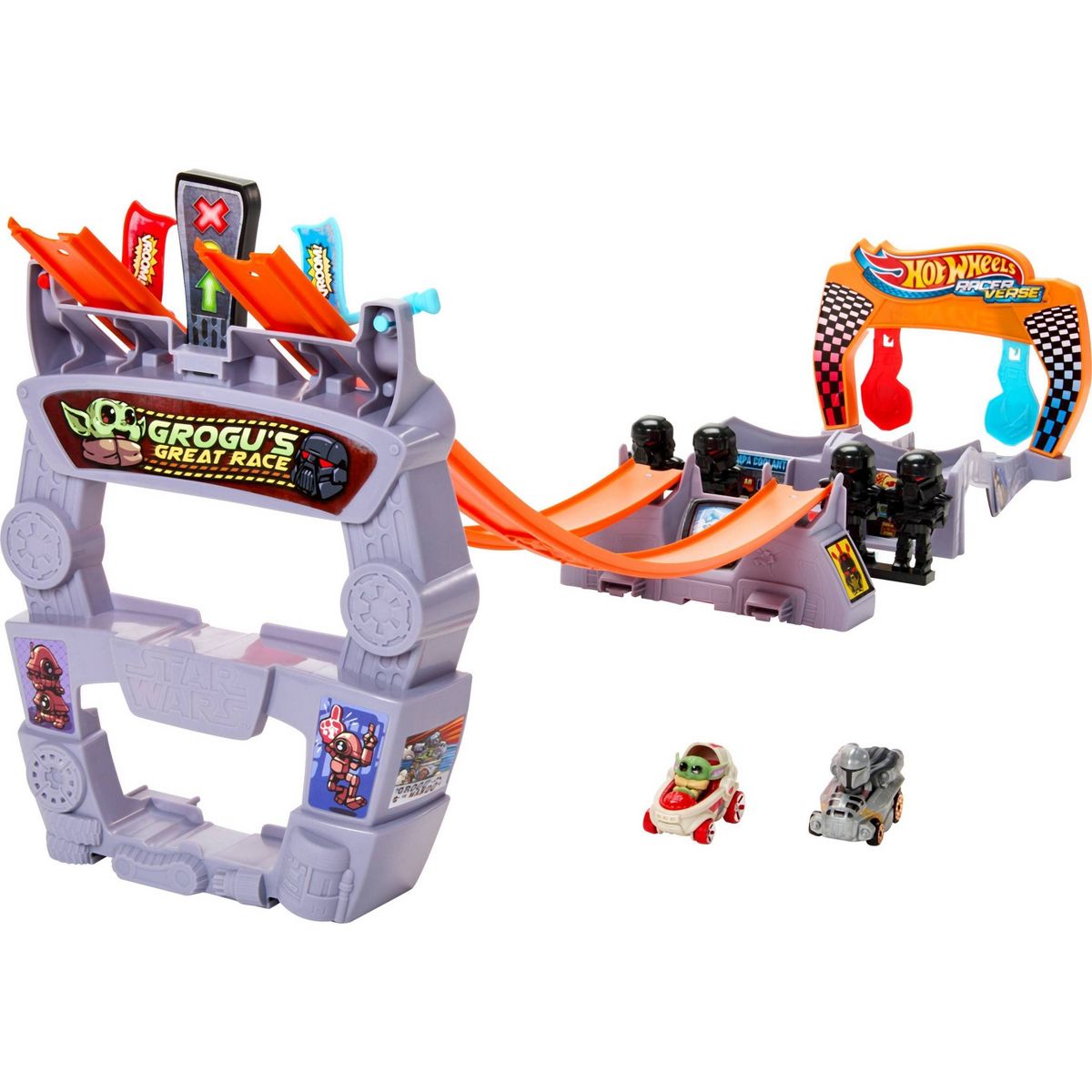 TM Hot Wheels Grogu's Great Race Track Set 2