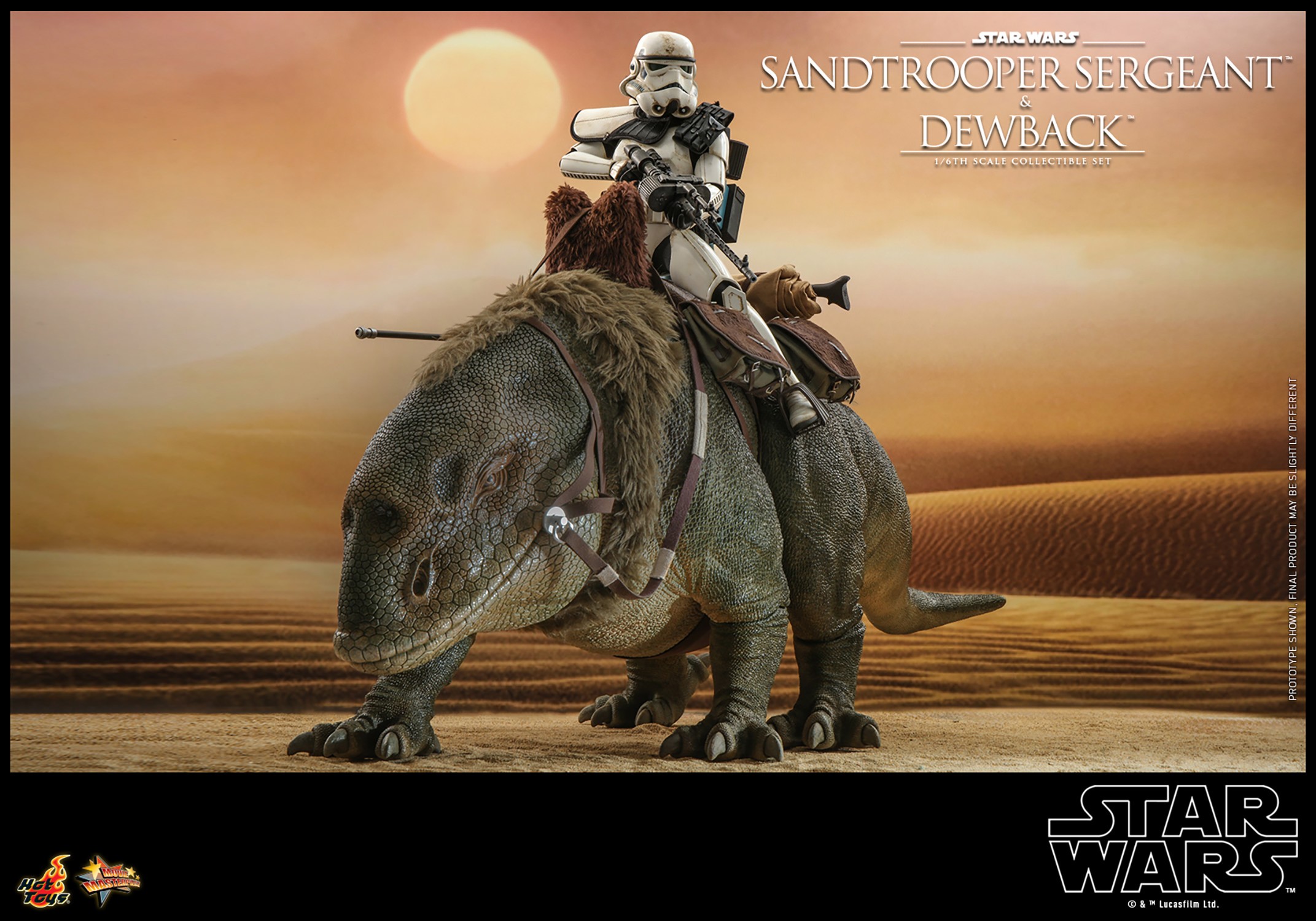 ANH Imperial Stormtrooper and Dewback Sixth Scale Figure Set 1