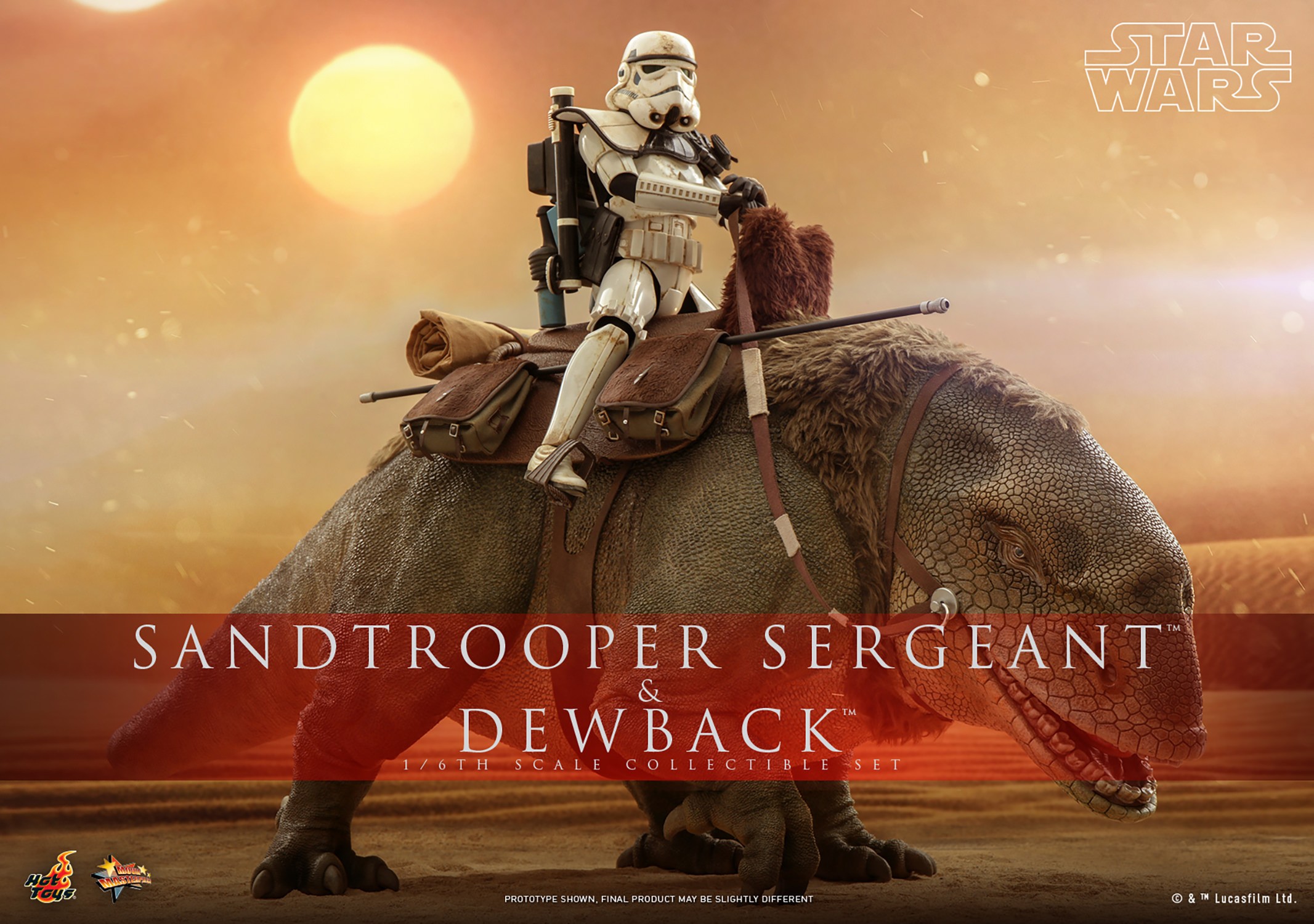 ANH Imperial Stormtrooper and Dewback Sixth Scale Figure Set 2