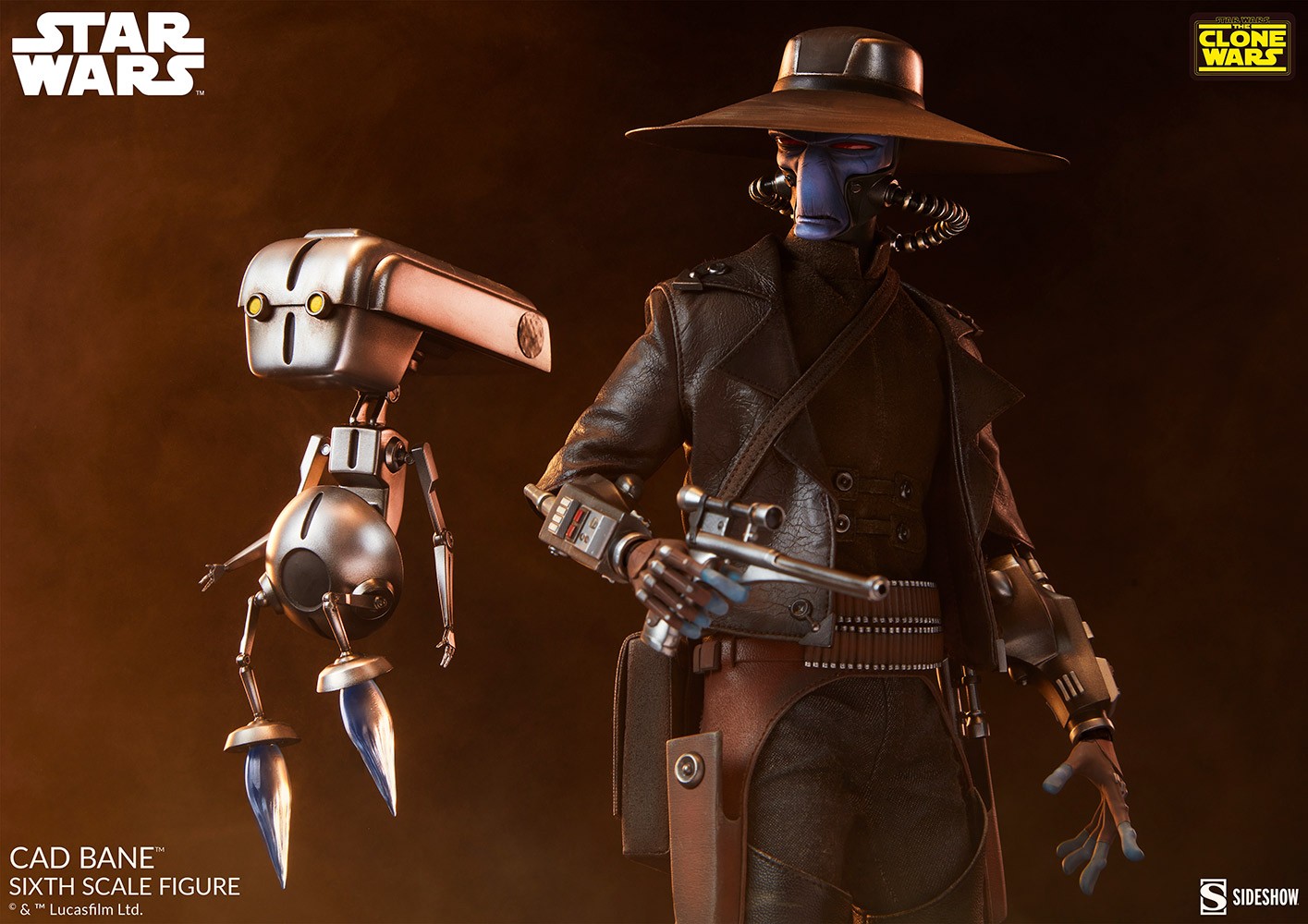 SWTCW Cad Bane Sixth Scale Figure 2