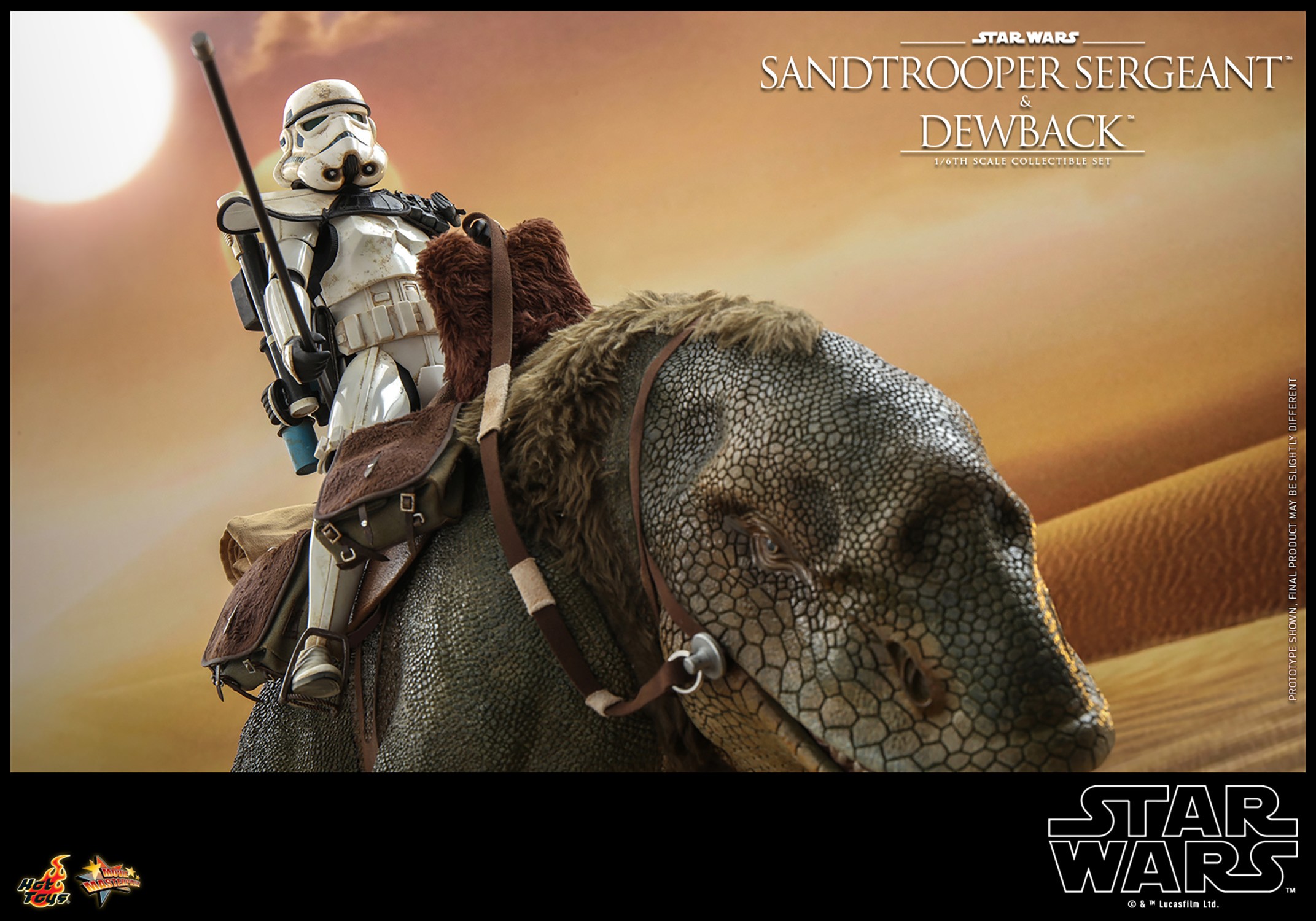 ANH Imperial Stormtrooper and Dewback Sixth Scale Figure Set 6