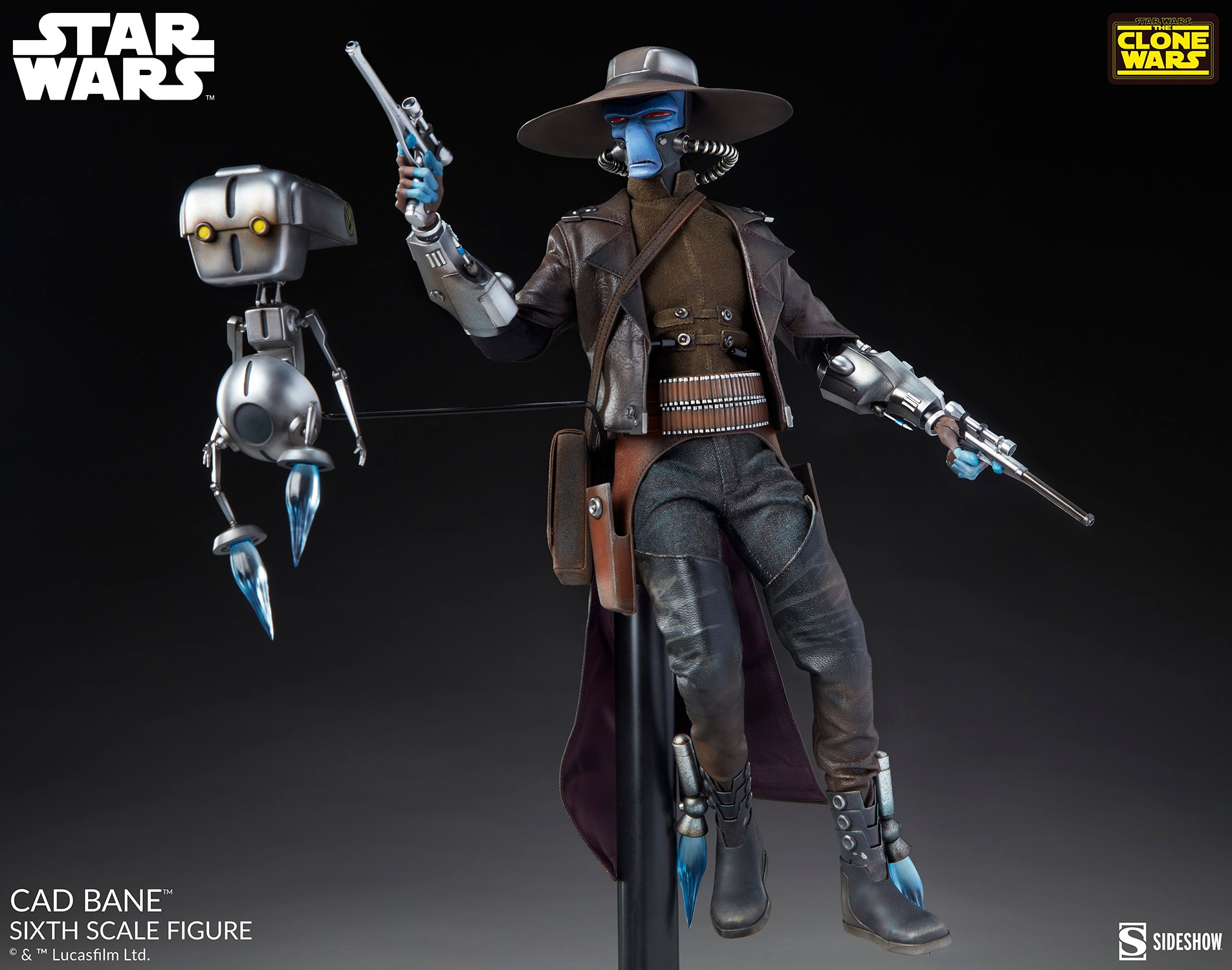SWTCW Cad Bane Sixth Scale Figure 4