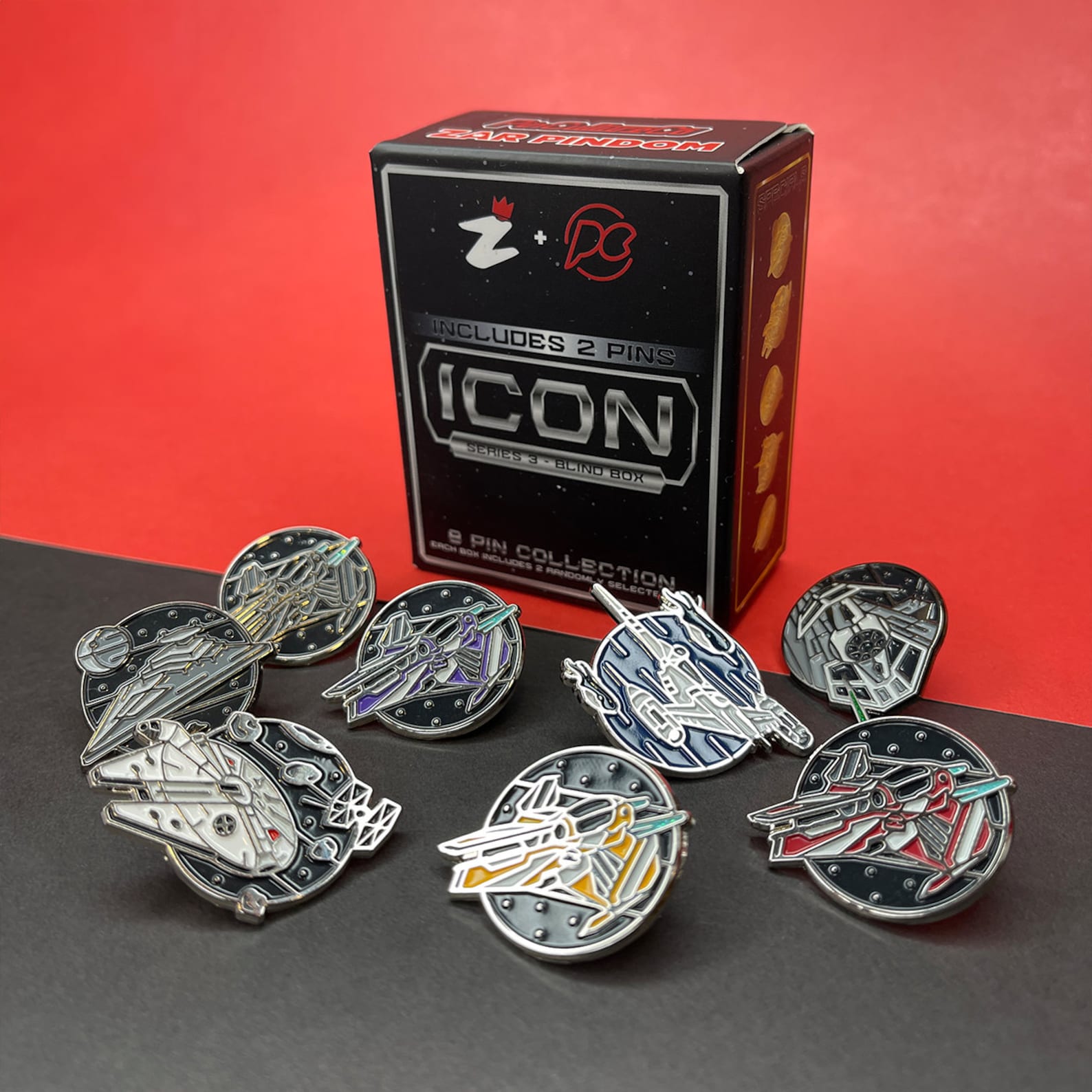 SW Icon Series 3 Enamel Pin Blind Box 2-Pack 1