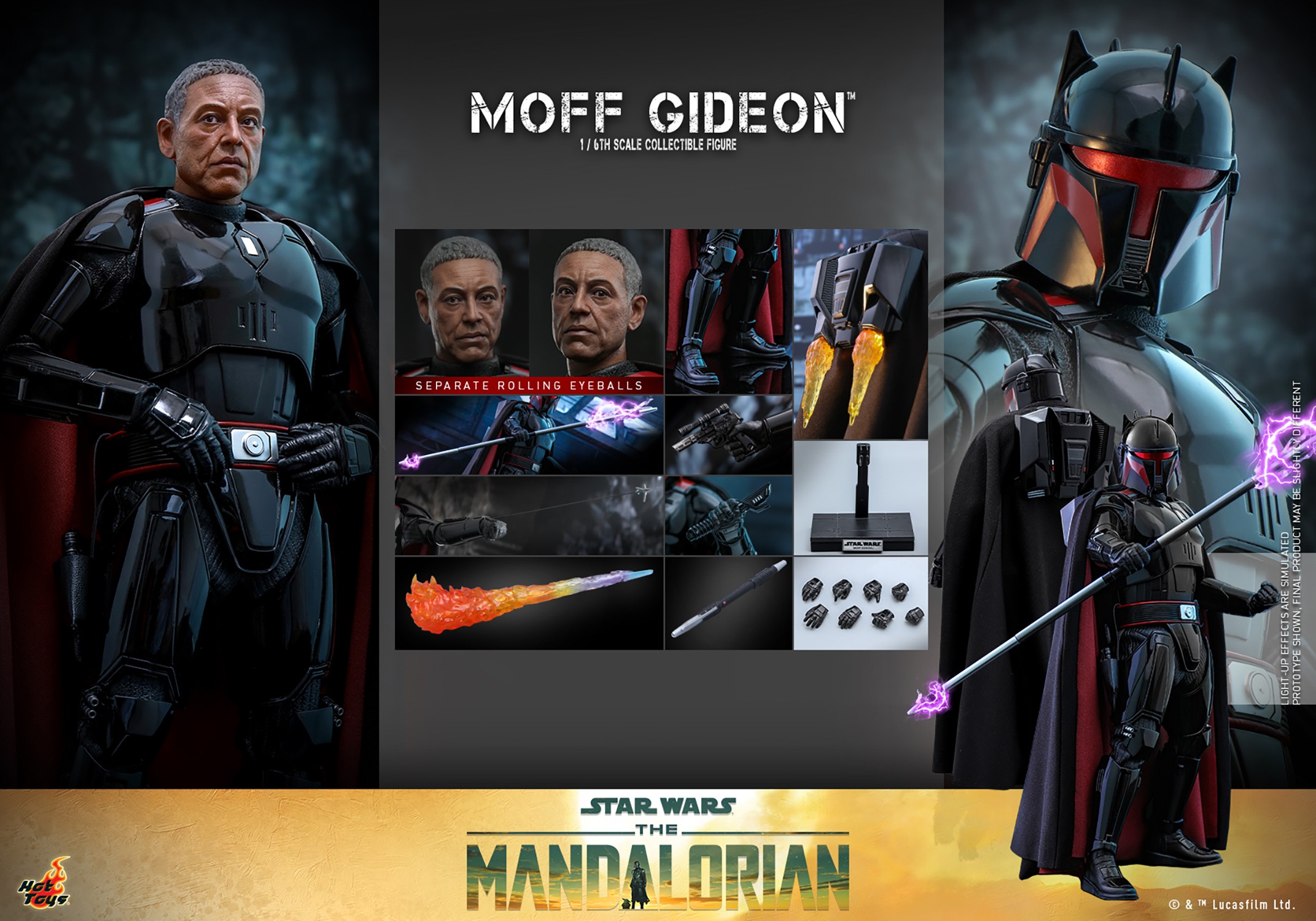 TM Armored Moff Gideon Sixth Scale Figure 6