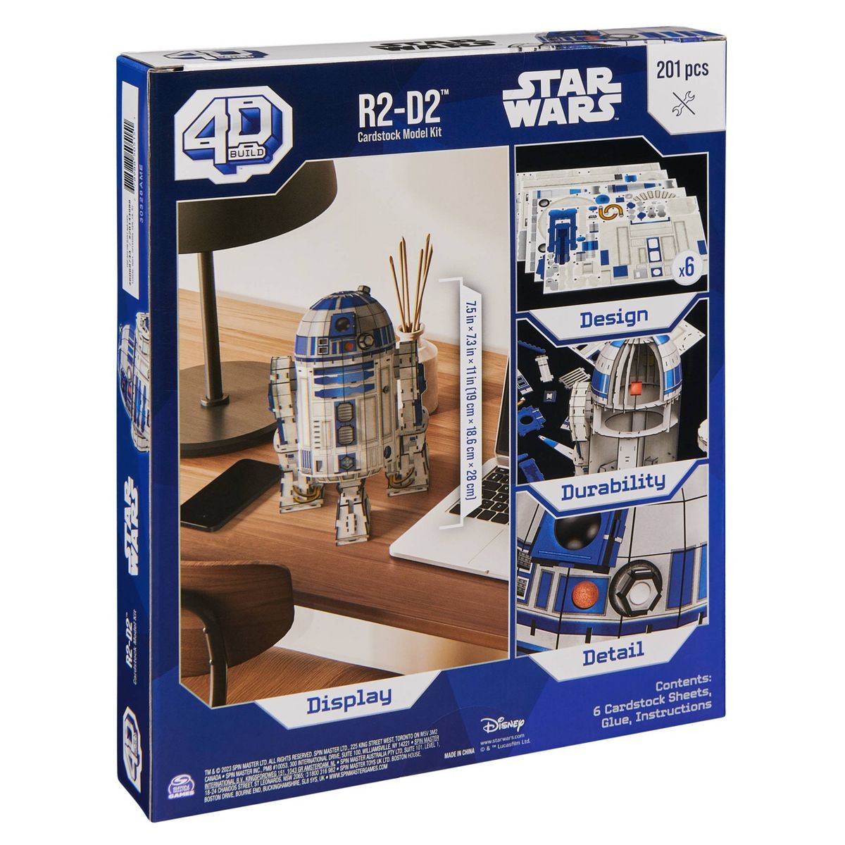 SW R2-D2 4D Build Model Kit Puzzle 2