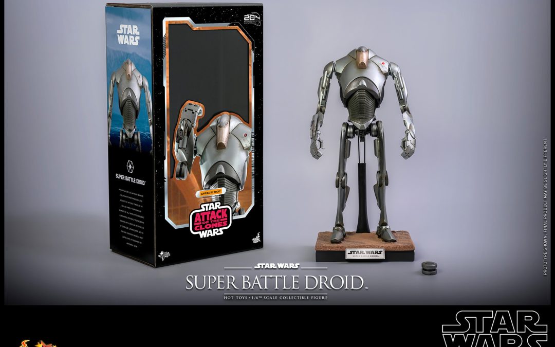 New Attack of The Clones Super Battle Droid Sixth Scale Figure available for pre-order!