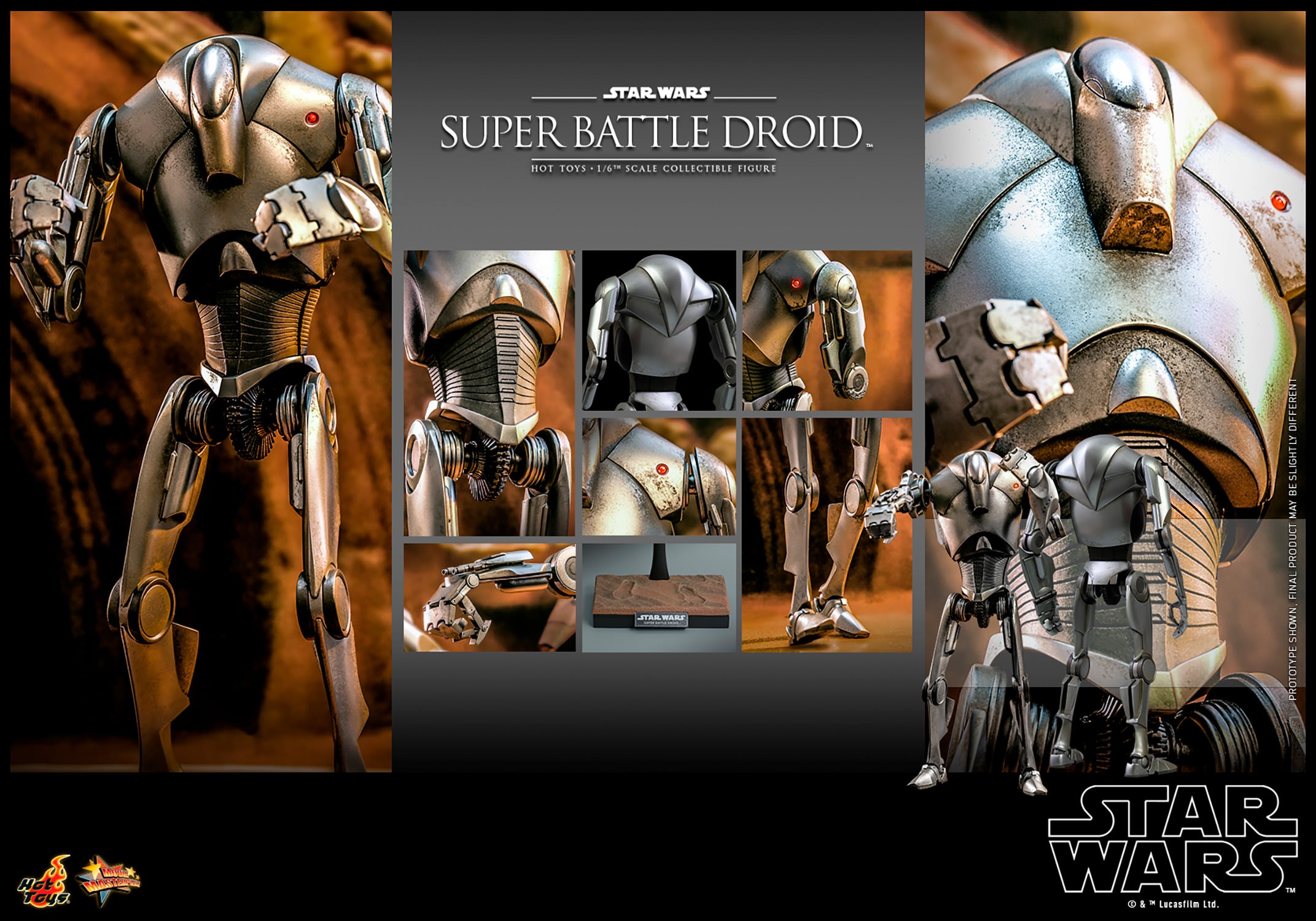 AOTC Super Battle Droid Sixth Scale Figure 7