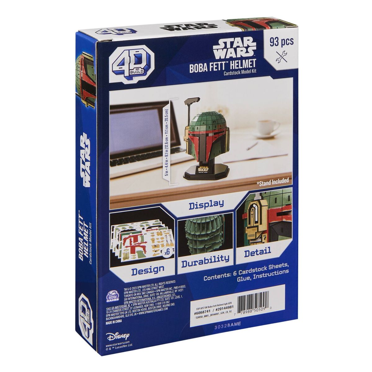 SW Boba Fett Helmet 4D Build Model Kit Puzzle 2