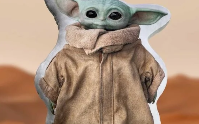 New The Mandalorian The Child (Grogu) Luxuriously Soft Cushion available now!