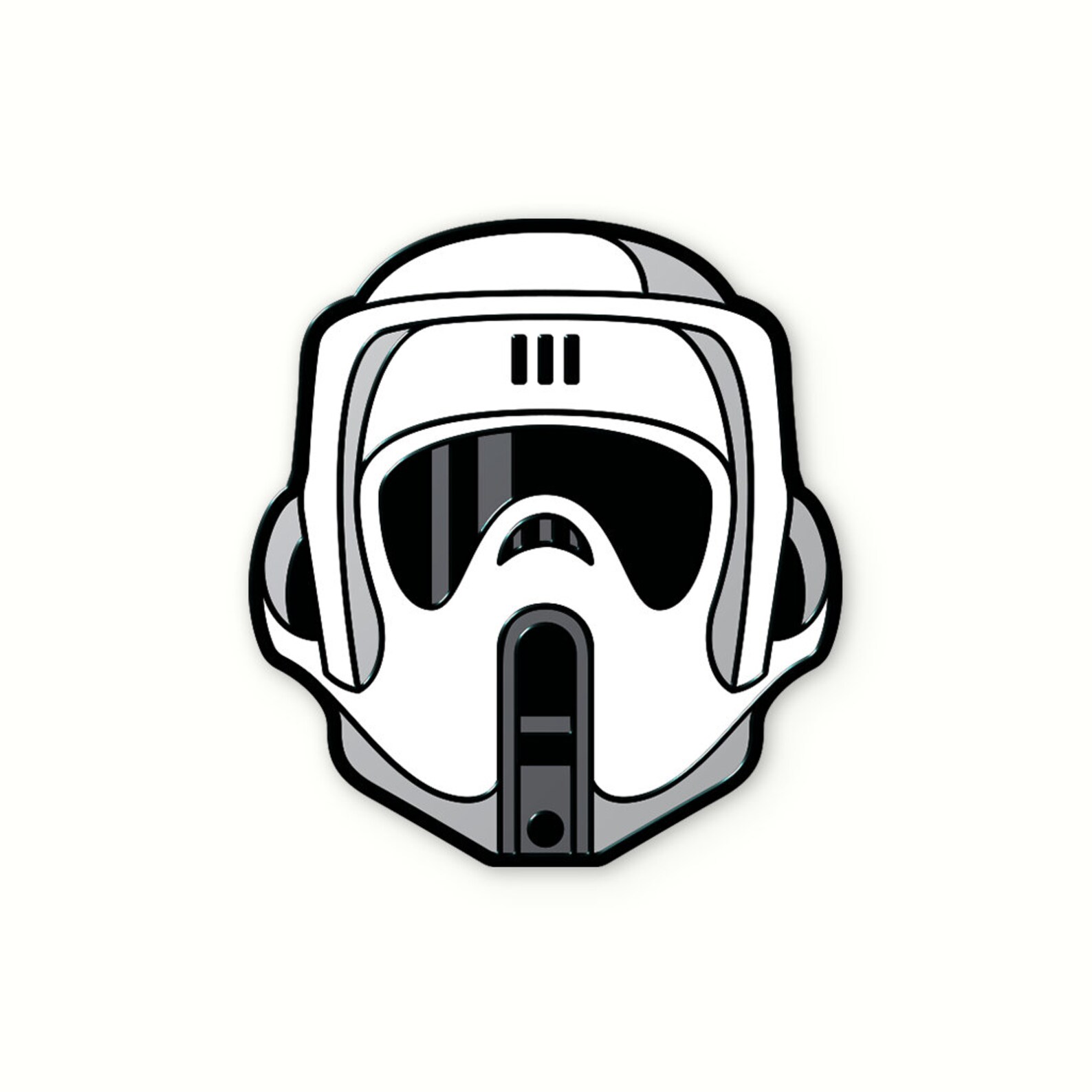 SW Imperial Scout Trooper Helmet Soft Enamel Pin 3