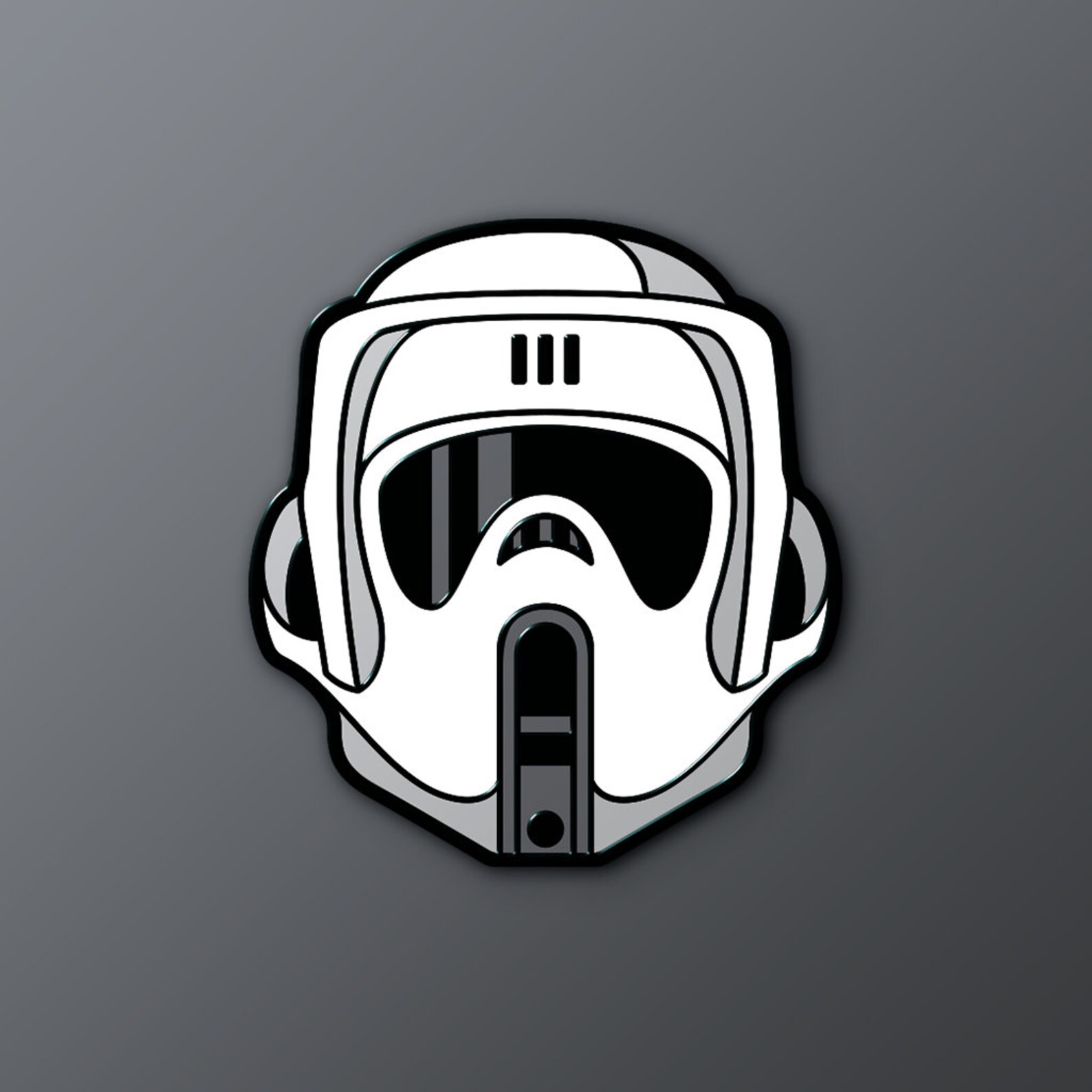 SW Imperial Scout Trooper Helmet Soft Enamel Pin 4