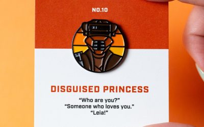 New Star Wars Disguised Princess Leia Bust Icon Enamel Pin available!