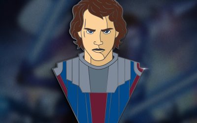 New Star Wars The Clone Wars General Anakin Skywalker Bust Enamel Pin available for pre-order!