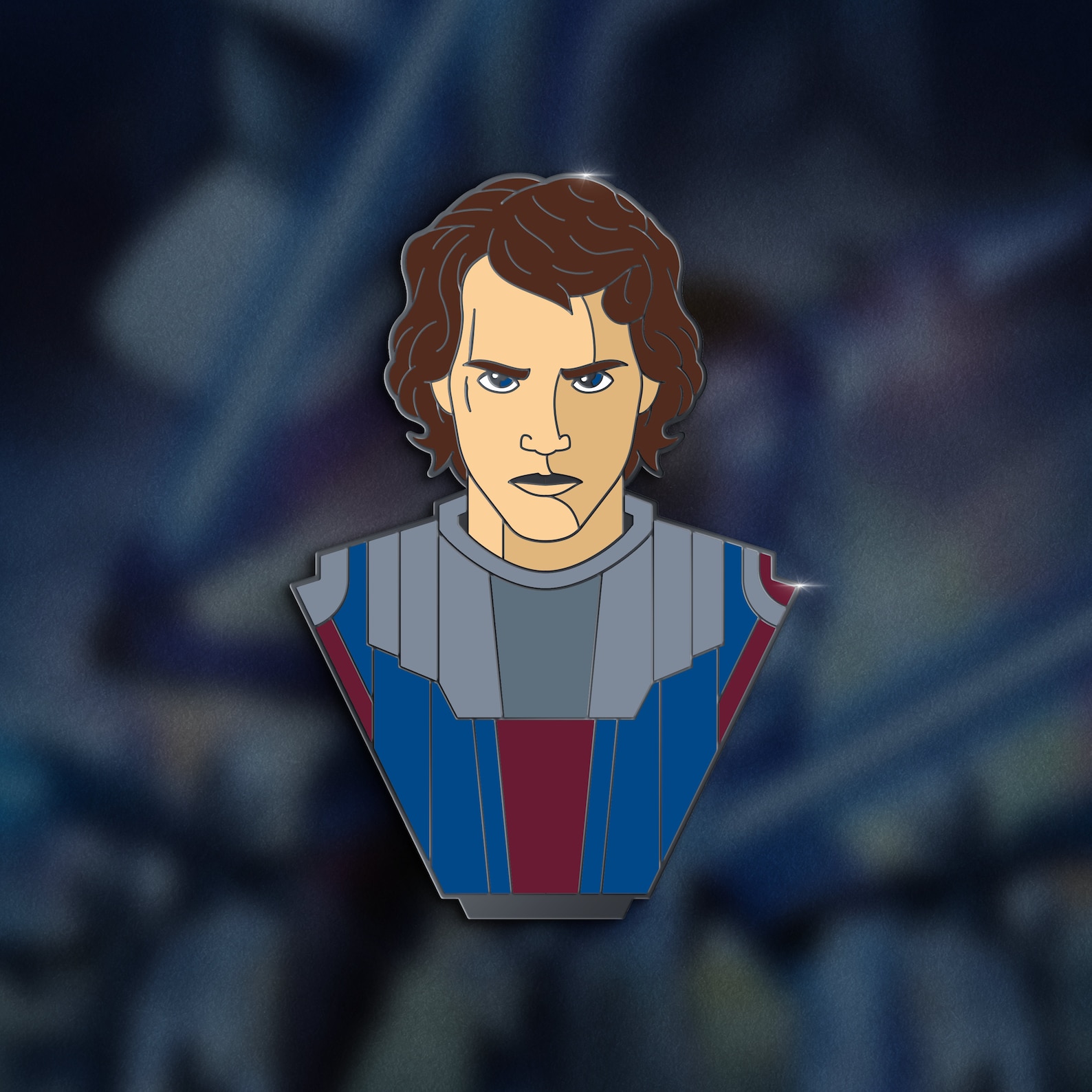 SWTCW General Anakin Skywalker Bust Enamel Pin 1