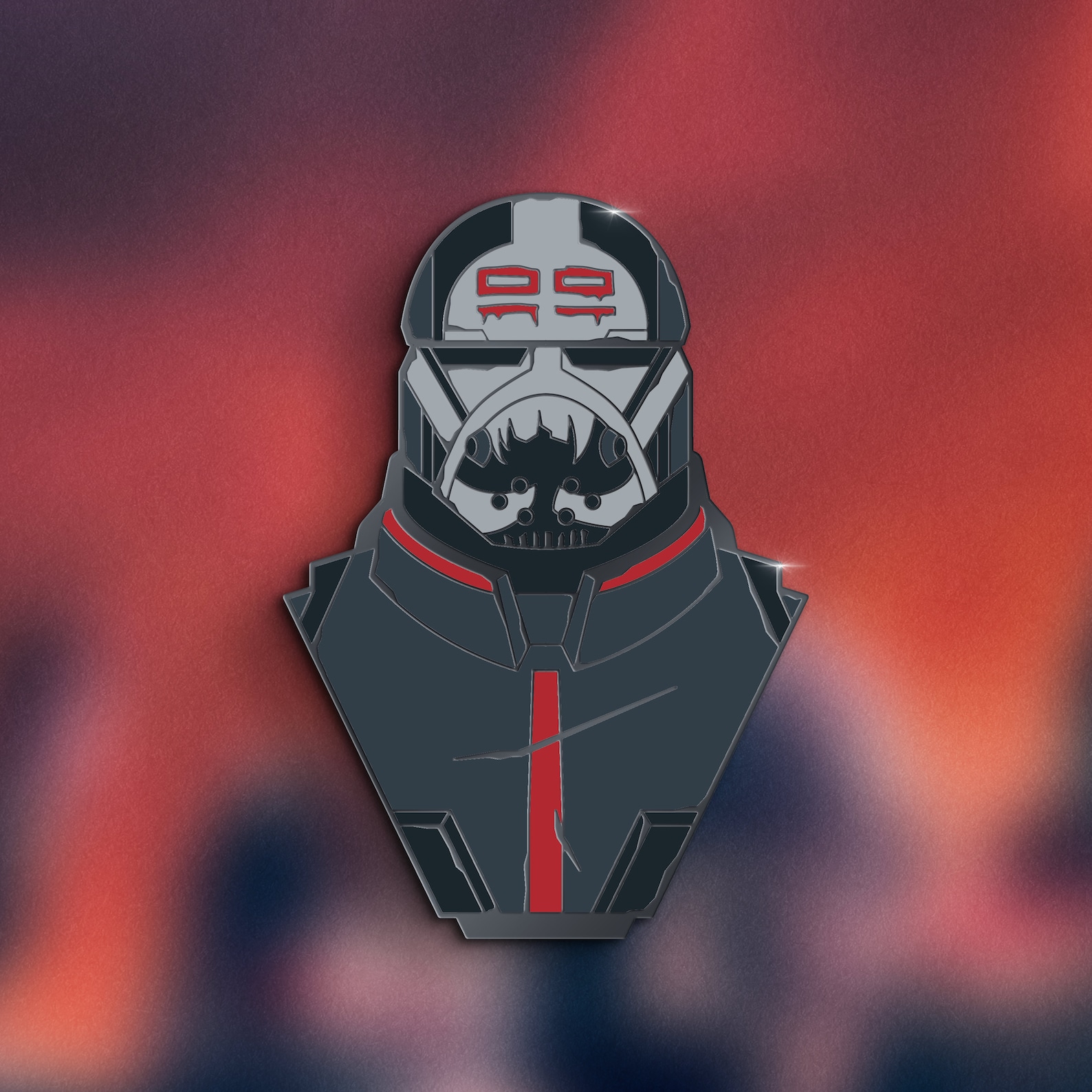 SWTBB Clone Trooper Wrecker Bust Enamel Pin 1