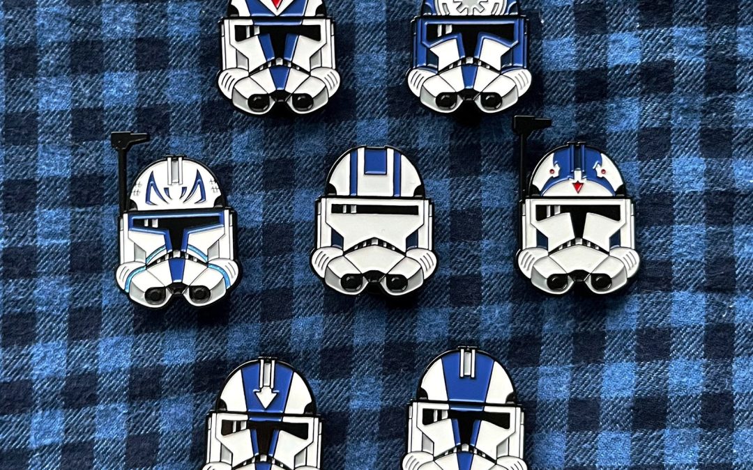 New Star Wars 501st Legion Clone Trooper Helmet Soft Enamel Pin Pack available now!