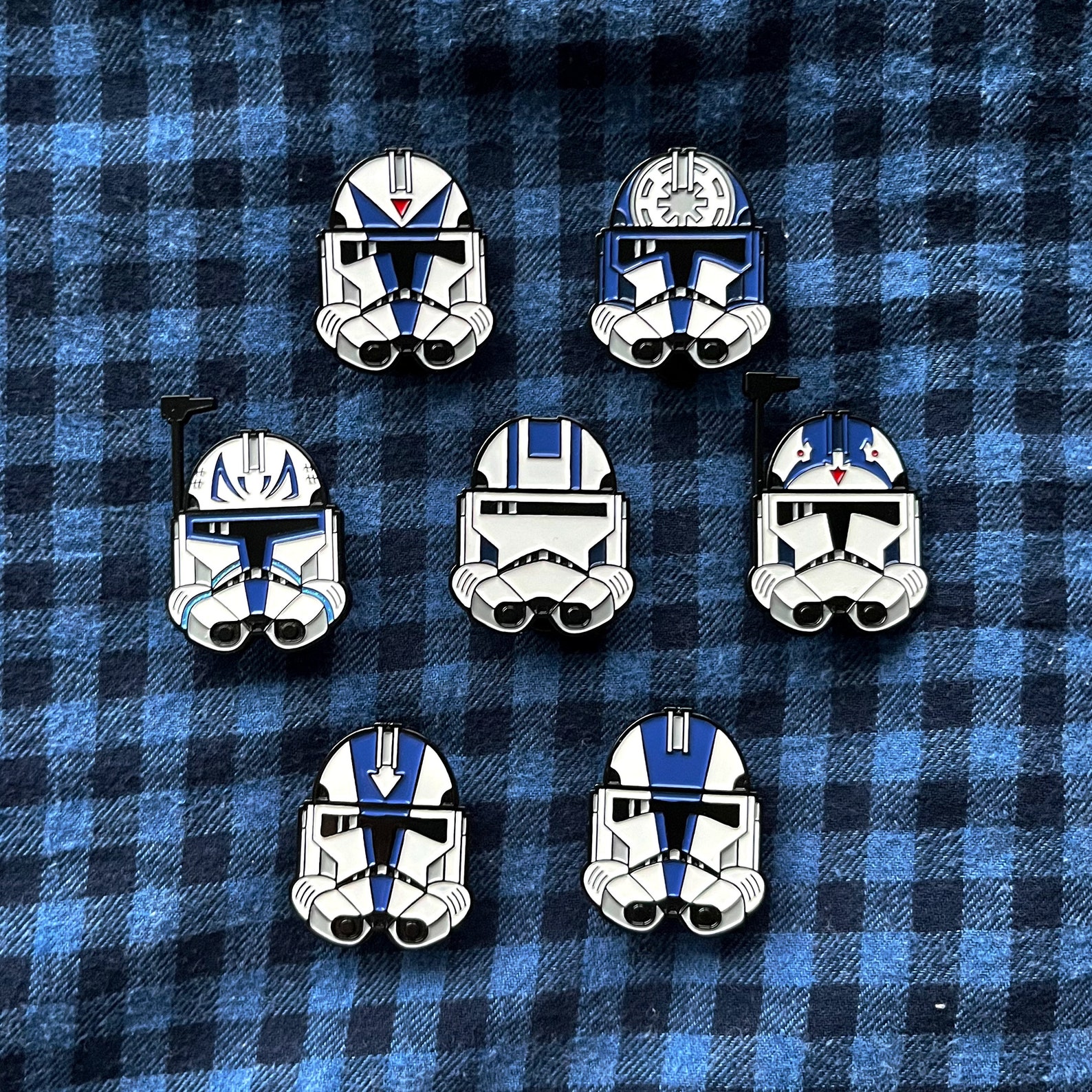 SWTCW SWTCW 501st Legion Clone Trooper Helmet Soft Enamel Pin Pack 1