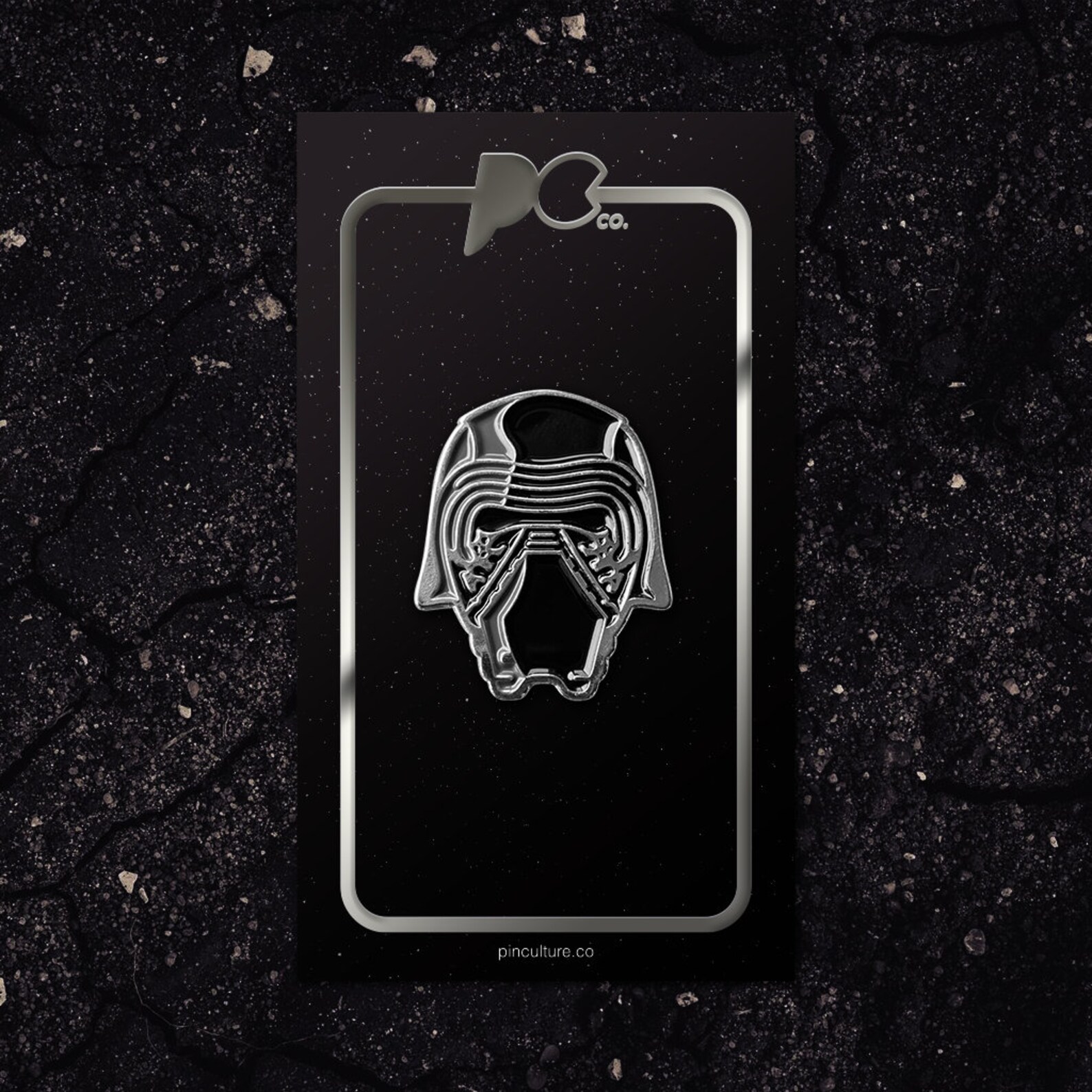 TFA Kylo Ren Helmet Soft Enamel Pin 1