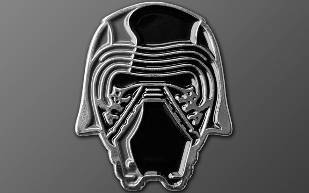 New The Force Awakens Kylo Ren Helmet Soft Enamel Pin available now!