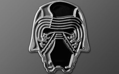 New The Force Awakens Kylo Ren Helmet Soft Enamel Pin available now!