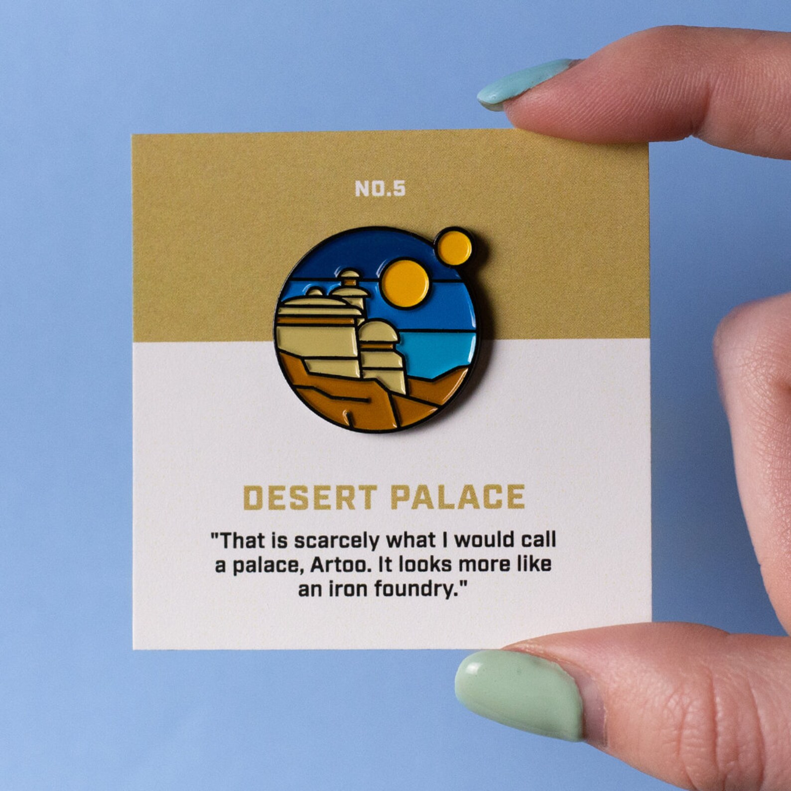 ROTJ Jabba's Desert Palace Icon Enamel Pin 1