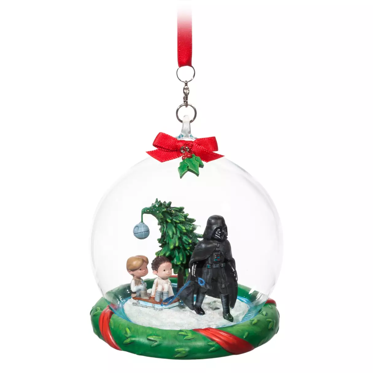 SW Darth Vader and Family Glass Dome Sketchbook Ornament 1