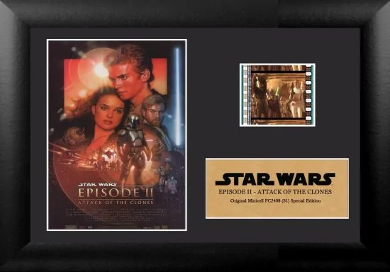 New Attack of the Clones Mini Framed Film Cell available now!