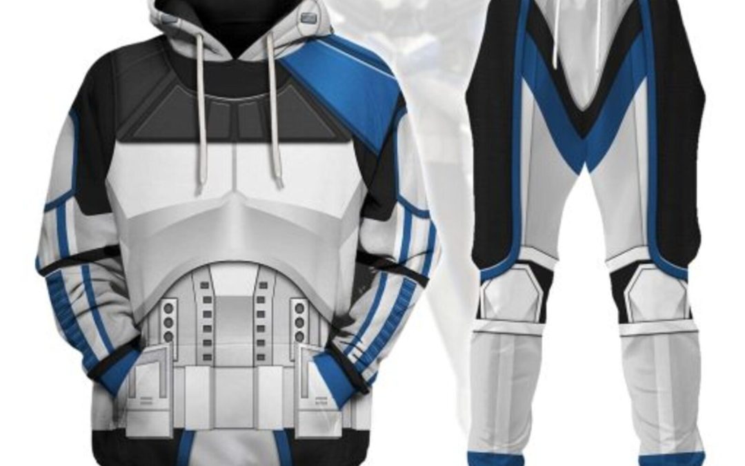 New Star Wars Captain Rex Hoodie and Sweatshirt Tracksuit Set available now!