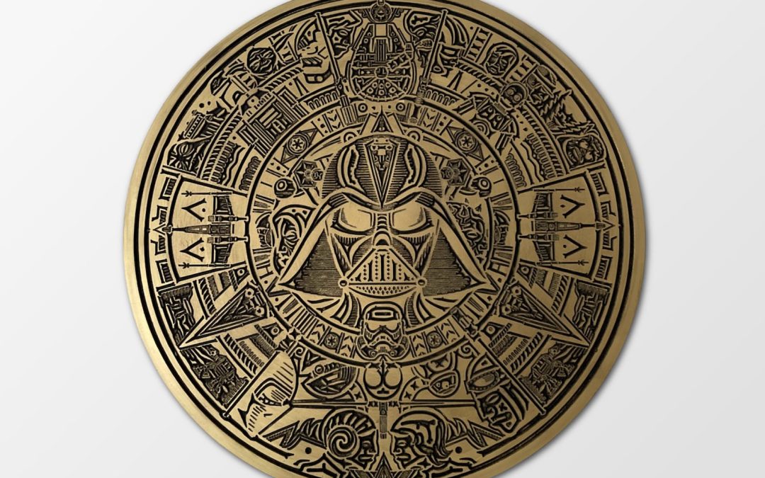 New Star Wars 13" Wooden Aztec Calendar available now!