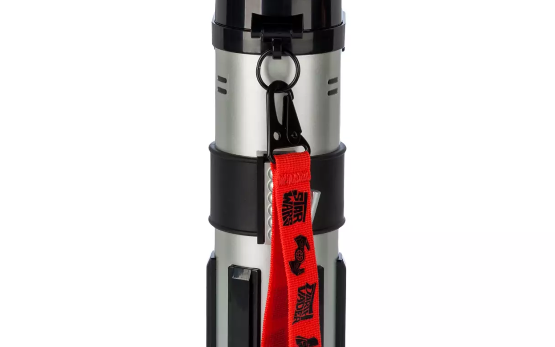 New Star Wars Darth Vader Lightsaber Hilt Light-Up Water Bottle available!