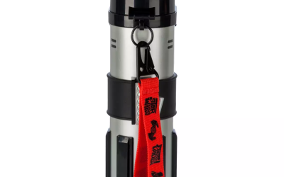 New Star Wars Darth Vader Lightsaber Hilt Light-Up Water Bottle available!