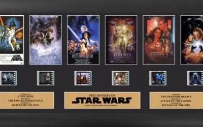 New Star Wars Episode I-VI Through The Ages Mini Framed Film Cell available now!